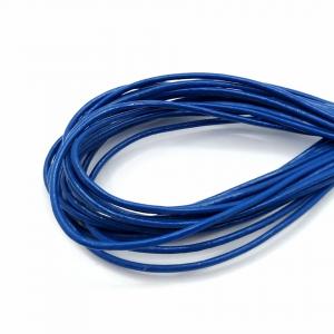 Lederband royalblau 2 mm echt Rindsleder rund Schnur Lederriemen